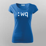 How To Exit Vim Programmer Funny T-Shirt For Women