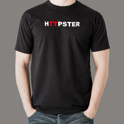 Httpster Internet Hipster Funny Programmer T-Shirt For Men Online India