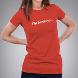 I'm Thinking.. Loading Bar Geek Women's Funny Programming T-shirt online