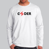 I Am A Coder Men's Programmer Full Sleeve T-Shirt Online India