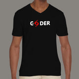 I Am A Coder Men's Programmer V Neck T-Shirt Online India