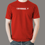 Manage Projects Like a Pro with 'I Can Manage.py' Men's Tee