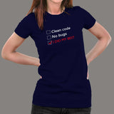 No Bugs I Did My Best Coder T-Shirt For Women