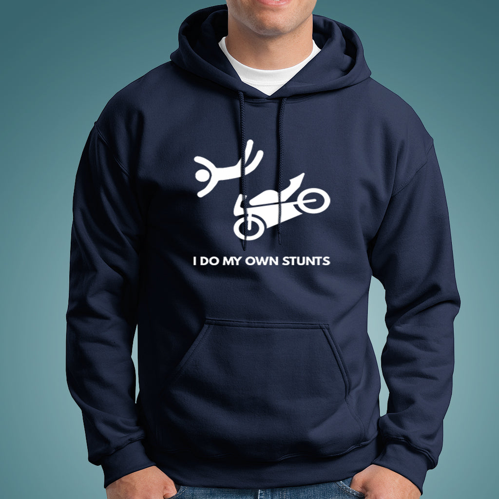 I Do My Own Stunts Motorcycle Hoodies For Men TEEZ.in