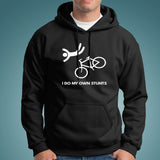 I Do My Own Stunts Funny Bicycle Hoodies For Men Online India