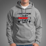 I Don't Age I Level Up Funny Gaming T-Shirt For Men