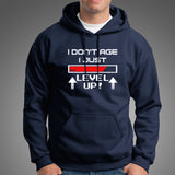 I Don't Age I Level Up Funny Gaming T-Shirt For Men