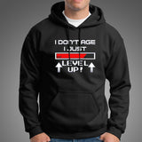 I Don't Age I Level Up Funny Gaming T-Shirt For Men