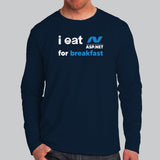 I Eat Asp.net For Breakfast Funny Programmer T-Shirt For Men