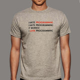 I Hate Programming Computer Programmer Coding T-Shirt For Men india