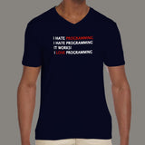 I Hate Programming... But I Love It T-Shirt - Code Life