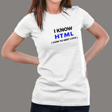 I Know HTML: How to Meet Love - Women's Tee