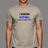 I Know HTML How to Meet Love Men's T-Shirt