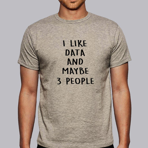 Data Lover & 3 Friends Only T-Shirt - Proudly Introverted