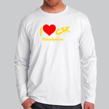I Love CSK Men's Chennai Super Kings Cotton T-shirt