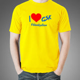 I Love CSK Men's Chennai Super Kings Cotton T-shirt Online India