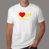I Love CSK Men's Chennai Super Kings Cotton T-shirt