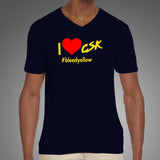 I Love CSK Men's Chennai Super Kings Cotton T-shirt
