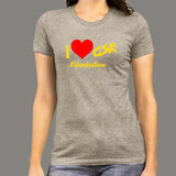 I Love CSK Women's Chennai Super Kings Cotton T-shirt