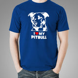 I Love Pitbull T-Shirt For Men