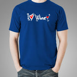 I Love Wine Men's Wine Lover T-Shirt