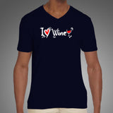 I Love Wine Men's Wine Lover T-Shirt