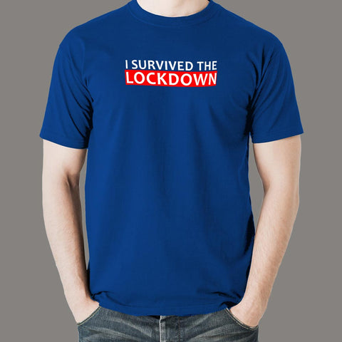 I Survived The Lockdown T-Shirt For Men Online India