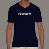 I Unicode V Neck T-Shirt For Men Online