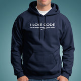I Love Code I'm A Programmer Men's Hoodies