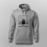 I Work On Computers funny cat Hoodies For Men Online India