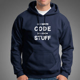 I Write Code So I Know Stuff Funny Coder Hoodies For Men India