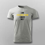I Am A Social Vegan I Avoid Meet Funny T-shirt For Men Online Teez