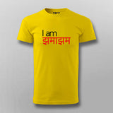 I Am Jhama Jham Funny Hindi T-shirt For Men