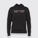 I AM THE DIFFERENCE BETWEEN FIT AND FAT Gym Hoodie For Women Online India