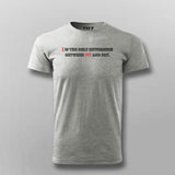 I AM THE DIFFERENCE BETWEEN FIT AND FAT Gym T-shirt For Men