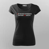 I AM THE DIFFERENCE BETWEEN FIT AND FAT Gym T-shirt For Women Online Teez