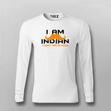 I Am An Indian I Don’t Speak Hindi T-Shirt For Men
