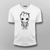 I Am Groot Vneck T-Shirt For Men Online