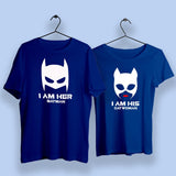 I Am Her Batman I Am His Catwoman Cute Couple T Shirts