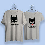 I Am Her Batman I Am His Catwoman Cute Couple T Shirts