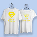 I Am Her Superman I Am His Wonder Woman Couple T-Shirts