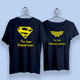 I Am Her Superman I Am His Wonder Woman Couple T-Shirts