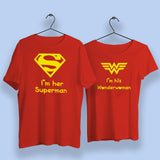 I Am Her Superman I Am His Wonder Woman Couple T-Shirts