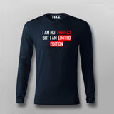 I Am Not Perfect But I Am Limited Edition Funny Attitude T-Shirt For Men