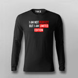  I Am Not Perfect But I Am Limited Edition Funny Attitude Fullsleeve T-Shirt India