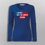 I Am Not Perfect But I Am Limited Edition Funny Attitude T-Shirt For Women