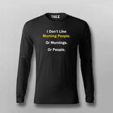 I DON'T LIKE MORNING PEOPLE T-shirt For Men