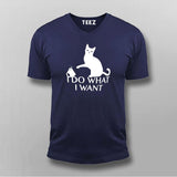 I Do What I Want Cat T-Shirt For Men
