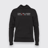 IF PLAN A FAILS REMEMBER THERE ARE 25 MORE LETTERS Funny Hoodies For Women Online India