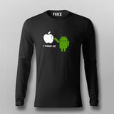 I Fixed It Android Fixes Apple Funny Tech Full Sleeve T-Shirt India